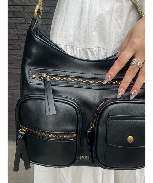 EVRIS（エヴリス）の「ポケットハンドBAG（ハンドバッグ・レディース・レッド/ゴールド/ブラック・FREE）」の10枚目の写真