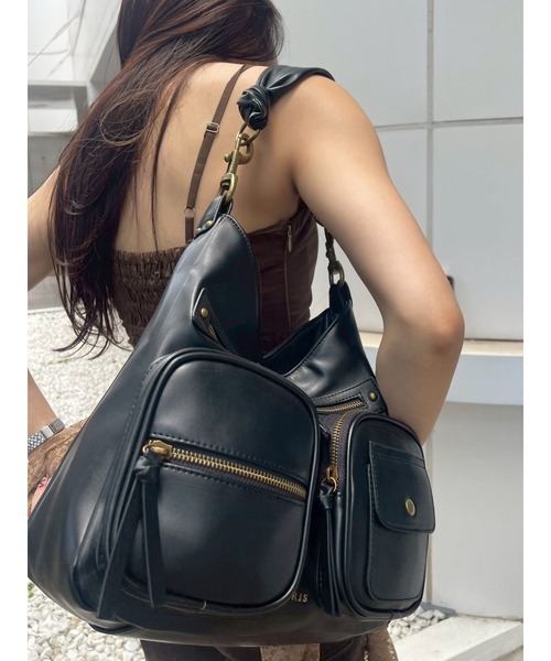 EVRIS（エヴリス）の「ポケットハンドBAG（ハンドバッグ・レディース・レッド/ゴールド/ブラック・FREE）」の14枚目の写真