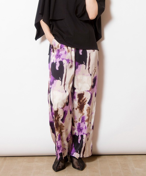 OSMOSIS（オズモーシス）の「プリントパンツ（その他パンツ・レディース・パープル/ブラック/ブルーグリーン/ライトグリーン・ONE SIZE）」の4枚目の写真