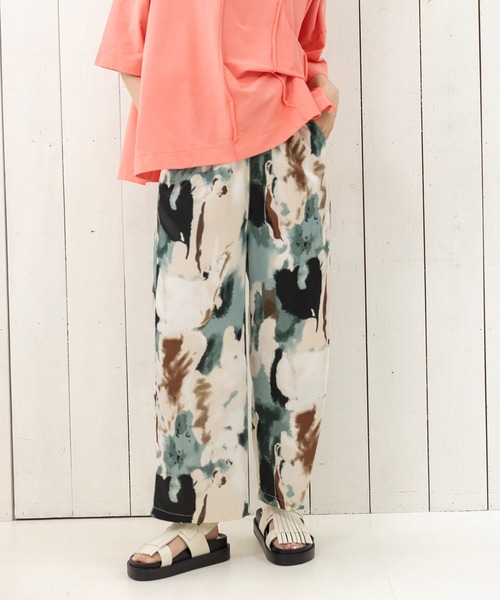 OSMOSIS（オズモーシス）の「プリントパンツ（その他パンツ・レディース・パープル/ブラック/ブルーグリーン/ライトグリーン・ONE SIZE）」の3枚目の写真