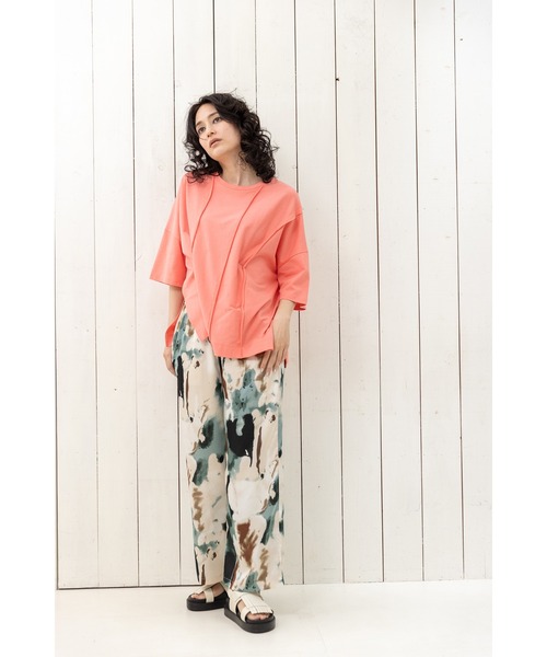 OSMOSIS（オズモーシス）の「プリントパンツ（その他パンツ・レディース・パープル/ブラック/ブルーグリーン/ライトグリーン・ONE SIZE）」の7枚目の写真