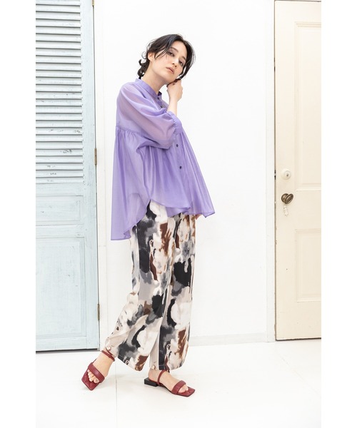 OSMOSIS（オズモーシス）の「プリントパンツ（その他パンツ・レディース・パープル/ブラック/ブルーグリーン/ライトグリーン・ONE SIZE）」の11枚目の写真