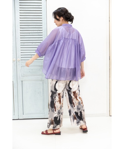 OSMOSIS（オズモーシス）の「プリントパンツ（その他パンツ・レディース・パープル/ブラック/ブルーグリーン/ライトグリーン・ONE SIZE）」の12枚目の写真