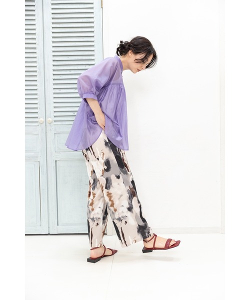 OSMOSIS（オズモーシス）の「プリントパンツ（その他パンツ・レディース・パープル/ブラック/ブルーグリーン/ライトグリーン・ONE SIZE）」の13枚目の写真