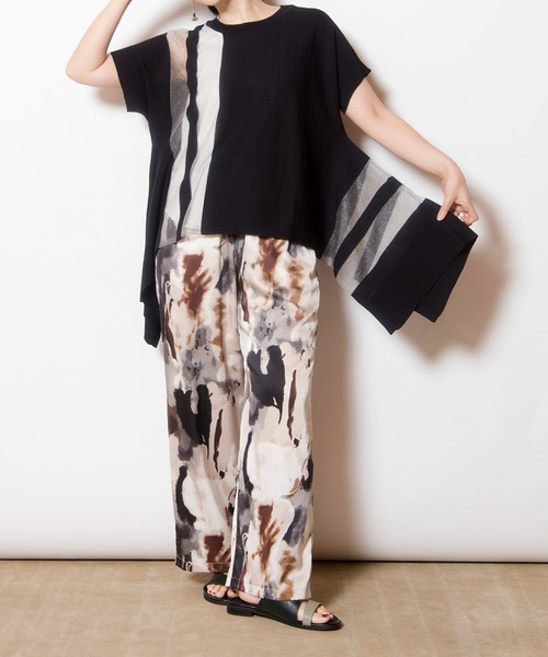 OSMOSIS（オズモーシス）の「プリントパンツ（その他パンツ・レディース・パープル/ブラック/ブルーグリーン/ライトグリーン・ONE SIZE）」の14枚目の写真