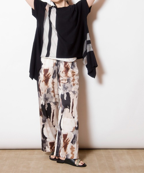 OSMOSIS（オズモーシス）の「プリントパンツ（その他パンツ・レディース・パープル/ブラック/ブルーグリーン/ライトグリーン・ONE SIZE）」の15枚目の写真