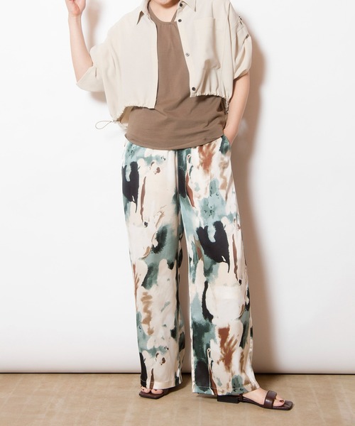 OSMOSIS（オズモーシス）の「プリントパンツ（その他パンツ・レディース・パープル/ブラック/ブルーグリーン/ライトグリーン・ONE SIZE）」の20枚目の写真