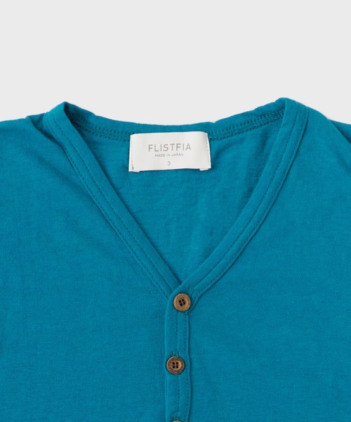 FLISTFIA(フリストフィア)の「FLISTFIA/フリストフィア Henley Neck T-Shirts Tシャツ(Tシャツ/カットソー・メンズ・ブラウン/エメラルド/ミント/オレンジ系2/オレンジ系1/イエロー・2/3/1/4)」の7枚目の写真