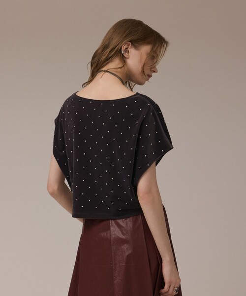 Diagram（ダイアグラム）の「ベロアルーズカットトップ（Tシャツ/カットソー・レディース・ブラック/グレー/ベージュ・36）」の16枚目の写真