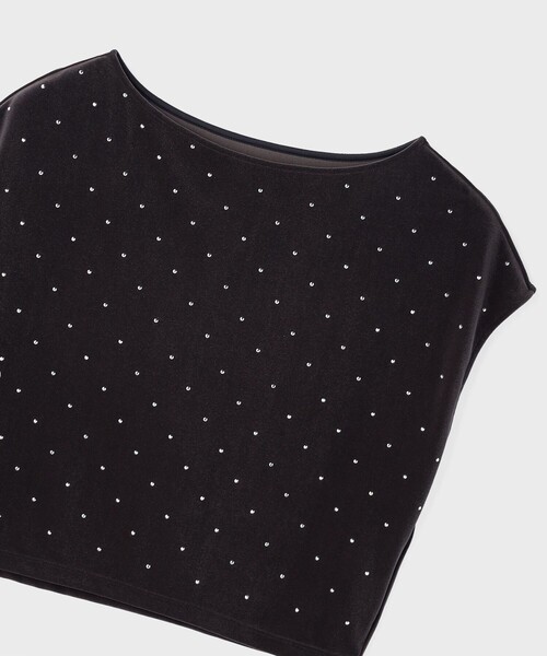 Diagram（ダイアグラム）の「ベロアルーズカットトップ（Tシャツ/カットソー・レディース・ブラック/グレー/ベージュ・36）」の8枚目の写真