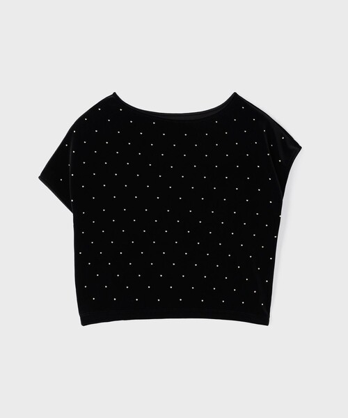 Diagram（ダイアグラム）の「ベロアルーズカットトップ（Tシャツ/カットソー・レディース・ブラック/グレー/ベージュ・36）」の4枚目の写真