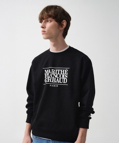 MARITHE + FRANCOIS GIRBAUD(マリテフランソワジルボー)の「CLASSIC LOGO SWEATSHIRT(スウェット・レディース・ブラック・SMALL/MEDIUM/LARGE/X-LARGE)」の1枚目の写真