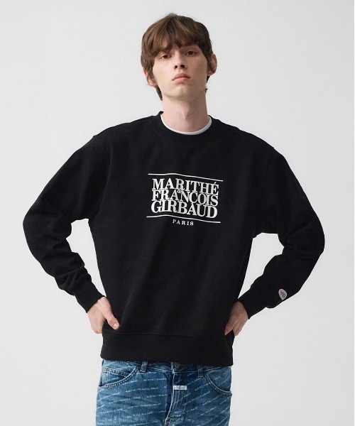 MARITHE + FRANCOIS GIRBAUD(マリテフランソワジルボー)の「CLASSIC LOGO SWEATSHIRT(スウェット・レディース・ブラック・SMALL/MEDIUM/LARGE/X-LARGE)」の2枚目の写真
