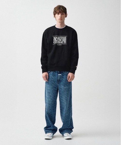 MARITHE + FRANCOIS GIRBAUD(マリテフランソワジルボー)の「CLASSIC LOGO SWEATSHIRT(スウェット・レディース・ブラック・SMALL/MEDIUM/LARGE/X-LARGE)」の3枚目の写真