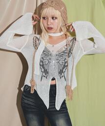 dispark | DISPARK/【25年春夏新作】フロントボタンバタフライカーデ(カーディガン/ボレロ)