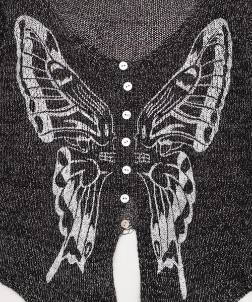 dispark（ディスパーク）の「DISPARK/フロントボタンバタフライカーデ（カーディガン/ボレロ・レディース・ブラック/アイボリー・FREE）」の17枚目の写真