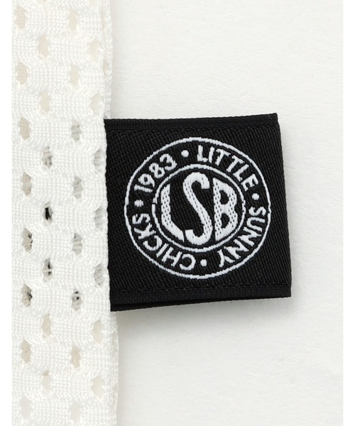 Little sunny bite(リトルサニーバイト)の「【little sunny bite】sporty mesh big tee(Tシャツ/カットソー・レディース・ホワイト/ピンク/ブラック・SMALL/MEDIUM)」の7枚目の写真