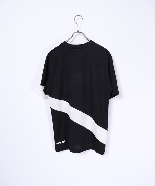 MMMM(エムエムエムエム)の「MMMM/グリッティジャガードスラッシュT・スリット刺繍T(Tシャツ/カットソー・メンズ・ブラック/グレー系その他/ブラック系その他/チャコールグレー/ホワイト系その他/ホワイト・LARGE/MEDIUM)」の14枚目の写真