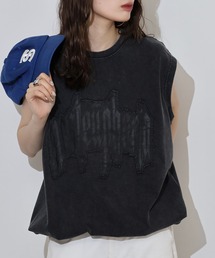 RE730(アールイーセブンサーティー)のアップリケノースリーブタンクトップ(タンクトップ)