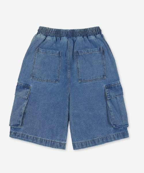 Vini(ヴィニ)の「【Vini】バミューダワイドワンタックカーゴデニムショーツ(デニムパンツ・レディース・ブルー系その他/インディゴブルー/グレー・MEDIUM/LARGE)」の14枚目の写真