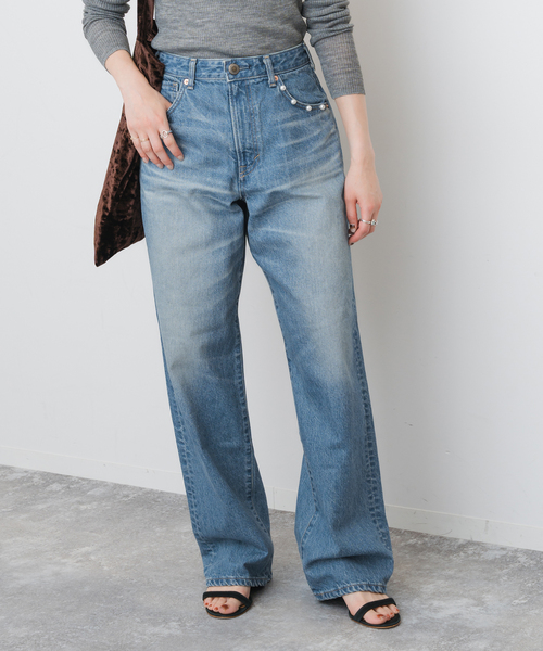 SOMETHING / サムシング ELSA LOOSE STRAIGHT PEARL