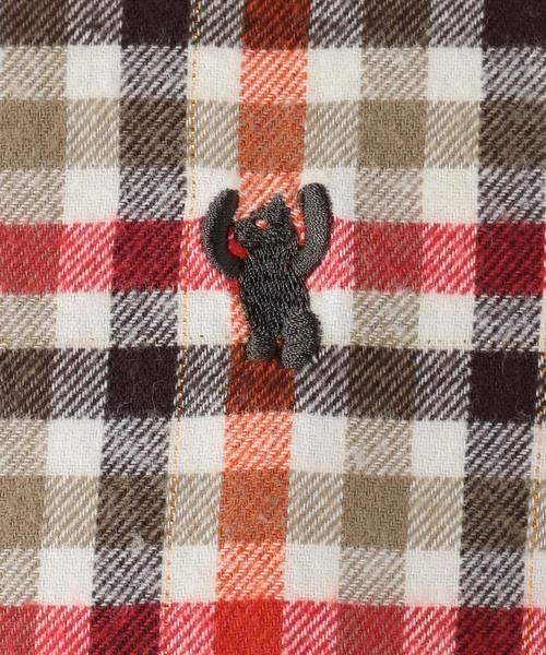 coen（コーエン）の「ラメネルチェックボタンダウンシャツ◆（シャツ/ブラウス・レディース・コバルトブルー/オレンジ・LARGE/MEDIUM/SMALL）」の13枚目の写真