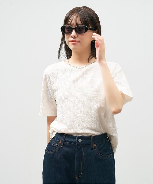 Zoff（ゾフ）の「Zoff｜AOI IHARA オーバル型 サングラス｜カラーレンズ｜黒縁 横長フレーム｜紫外線対策 UVカット｜ユニセックス（サングラス・レディース・ブラック/ブラウン系その他2・FREE）」の12枚目の写真