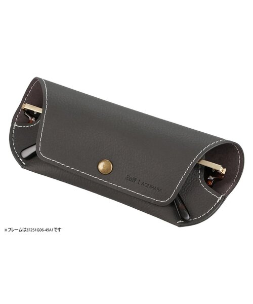 Zoff｜AOI IHARA オーバル型 サングラス｜カラーレンズ｜黒縁