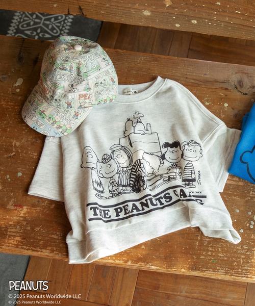 PEANUTS(ピーナッツ)の「【ピーナッツ75周年】×ブランシェス 7分袖Tシャツ(Tシャツ/カットソー・キッズ・キナリ/オレンジ/ブルー・100/120/130/110/90/140/150)」の8枚目の写真