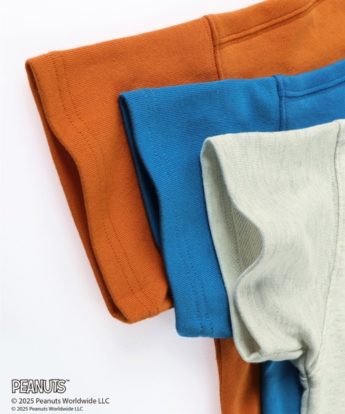 PEANUTS(ピーナッツ)の「【ピーナッツ75周年】×ブランシェス 7分袖Tシャツ(Tシャツ/カットソー・キッズ・キナリ/オレンジ/ブルー・100/120/130/110/90/140/150)」の14枚目の写真
