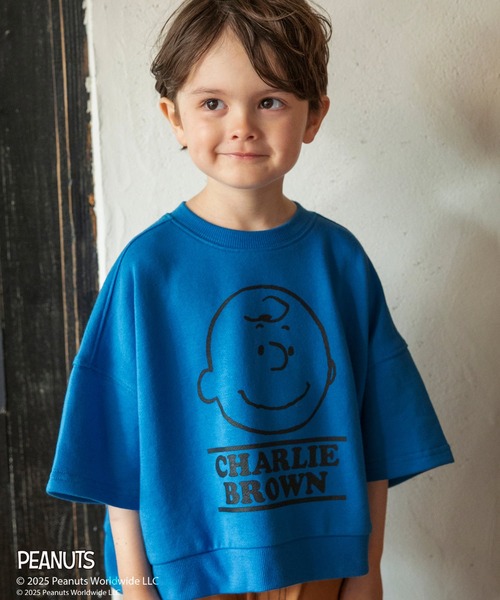 PEANUTS(ピーナッツ)の「【ピーナッツ75周年】×ブランシェス 7分袖Tシャツ(Tシャツ/カットソー・キッズ・キナリ/オレンジ/ブルー・100/120/130/110/90/140/150)」の22枚目の写真