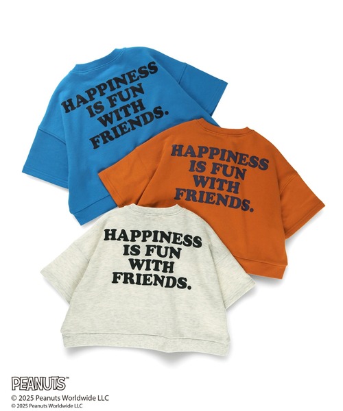 PEANUTS(ピーナッツ)の「【ピーナッツ75周年】×ブランシェス 7分袖Tシャツ(Tシャツ/カットソー・キッズ・キナリ/オレンジ/ブルー・100/120/130/110/90/140/150)」の12枚目の写真