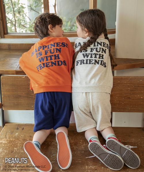 PEANUTS(ピーナッツ)の「【ピーナッツ75周年】×ブランシェス 7分袖Tシャツ(Tシャツ/カットソー・キッズ・キナリ/オレンジ/ブルー・100/120/130/110/90/140/150)」の10枚目の写真