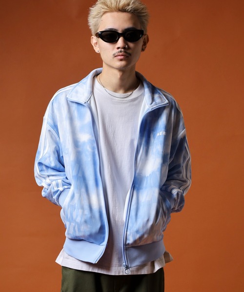 NERDY（ノルディ）の「モノグラムウォーターカラートラックトップ（ジャージ・メンズ・ブルー/パープル・M/S）」の17枚目の写真