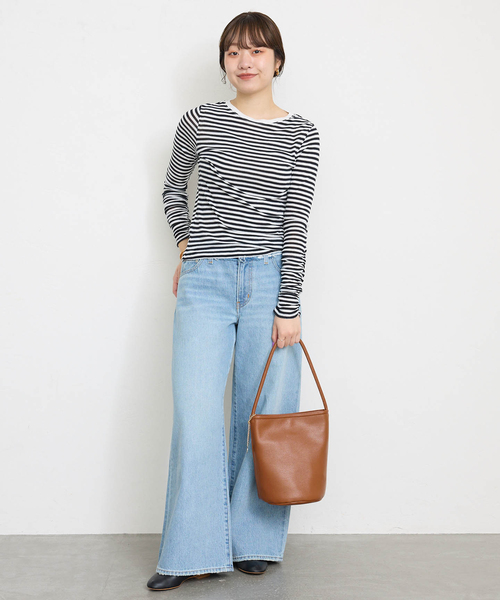 SLOBE IENA（スローブイエナ）の「《追加3》SLOBE バケツバッグ（ショルダーバッグ・レディース・ブラック/キャメル/アイボリー・FREE）」の22枚目の写真