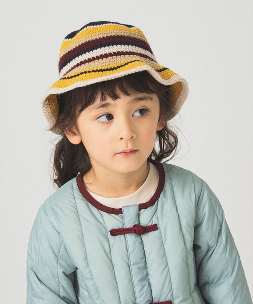 B:MING by BEAMS（ビーミングバイビームス）の「マルチ クロッシェ ハット 2025FW（ハット・キッズ・グリーン/イエロー系その他5・ONE SIZE）」の3枚目の写真