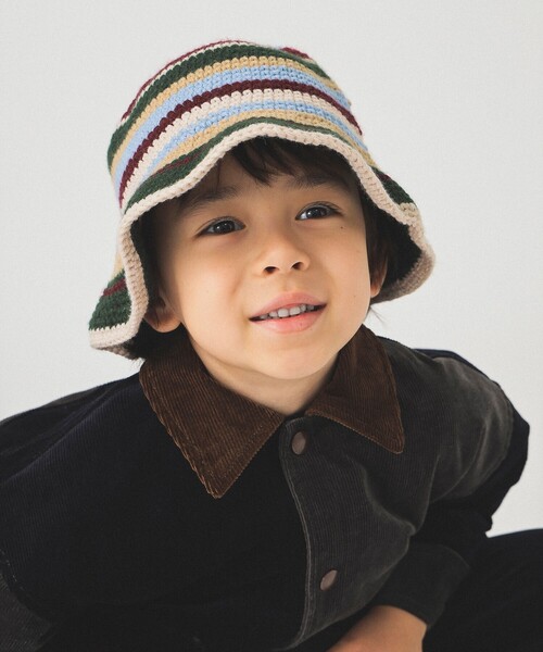 B:MING by BEAMS（ビーミングバイビームス）の「マルチ クロッシェ ハット 2025FW（ハット・キッズ・グリーン/イエロー系その他5・ONE SIZE）」の5枚目の写真