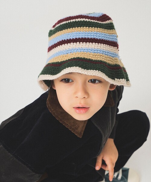 B:MING by BEAMS（ビーミングバイビームス）の「マルチ クロッシェ ハット 2025FW（ハット・キッズ・グリーン/イエロー系その他5・ONE SIZE）」の6枚目の写真