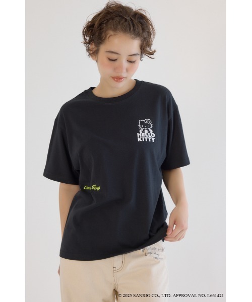 新品タグ付 A-W23プレシャスキティラウンドヘムリラックスTシャツBLACK A -W23プレシャスキティ ラウンドヘム リラックスTシャツ WHITE