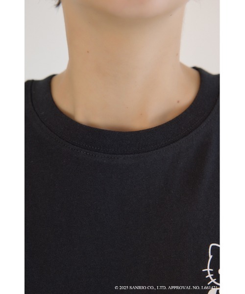 RODEO CROWNS WIDE BOWL（ロデオクラウンズワイドボウル）の「(サンリオキャラクターズ)SUNBURN キティ Tシャツ（Tシャツ/カットソー・レディース・ホワイト系その他/ピンク/ブラック/オフホワイト・SMALL/MEDIUM）」の9枚目の写真