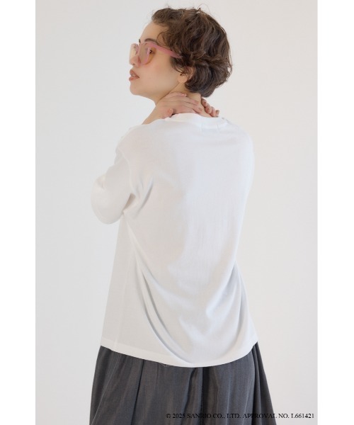 RODEO CROWNS WIDE BOWL（ロデオクラウンズワイドボウル）の「(サンリオキャラクターズ)SUNBURN キティ Tシャツ（Tシャツ/カットソー・レディース・ホワイト系その他/ピンク/ブラック/オフホワイト・SMALL/MEDIUM）」の18枚目の写真