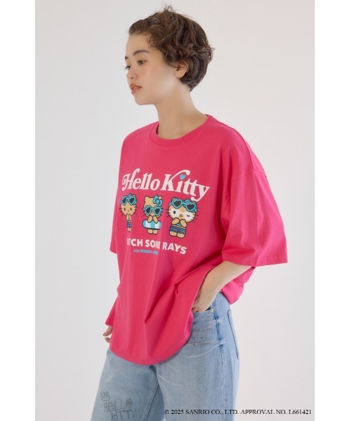 サンリオキャラクターズ)SUNBURN キティ Tシャツ（Tシャツ/カットソー