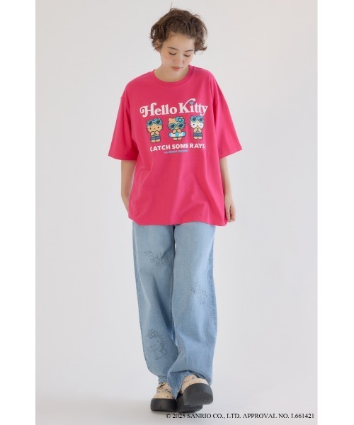 サンリオキャラクターズ)SUNBURN キティ Tシャツ（Tシャツ/カットソー