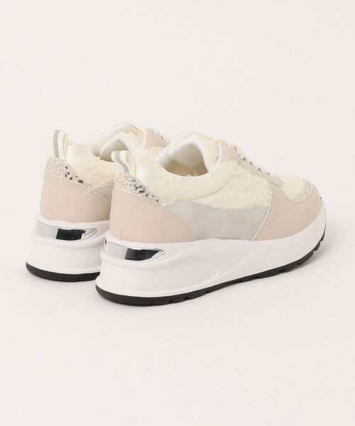 JELLY BEANS（ジェリービーンズ）の「フリルレースレースアップスニーカー(211-55344)JELLY BEANS(ジェリービーンズ)（スニーカー・レディース・ブラック/アイボリー・S/LL/L/M）」の17枚目の写真