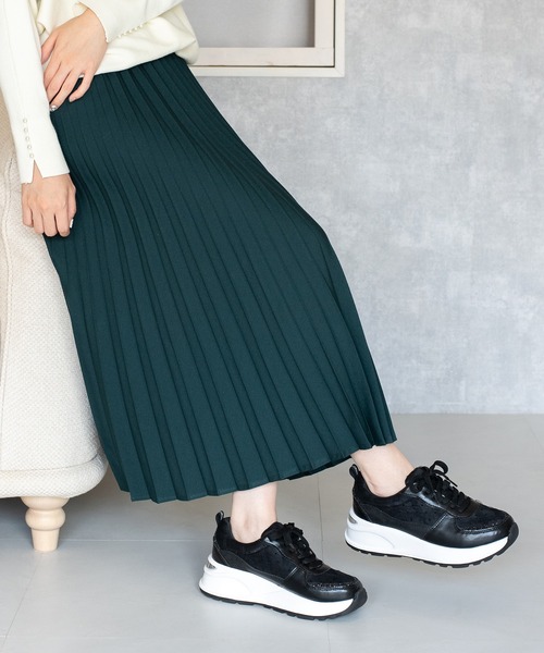 JELLY BEANS（ジェリービーンズ）の「フリルレースレースアップスニーカー(211-55344)JELLY BEANS(ジェリービーンズ)（スニーカー・レディース・ブラック/アイボリー・S/LL/L/M）」の16枚目の写真