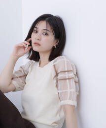 新品タグ付き NBB ナチュラルビューティーベーシック ニット ブーツ ホワイト NATURAL BEAUTY BASIC（ナチュラルビューティーベーシック）の