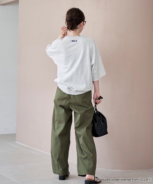 UCLA（ユーシーエルエー）の「【UCLA 別注】 カレッジプリント裏毛ハーフスリーブプルオーバー（Tシャツ/カットソー・レディース・ネイビー/コバルトブルー/ナチュラル・FREE）」の11枚目の写真