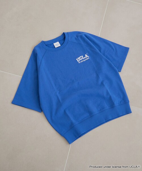 UCLA（ユーシーエルエー）の「【UCLA 別注】 カレッジプリント裏毛ハーフスリーブプルオーバー（Tシャツ/カットソー・レディース・ネイビー/コバルトブルー/ナチュラル・FREE）」の12枚目の写真