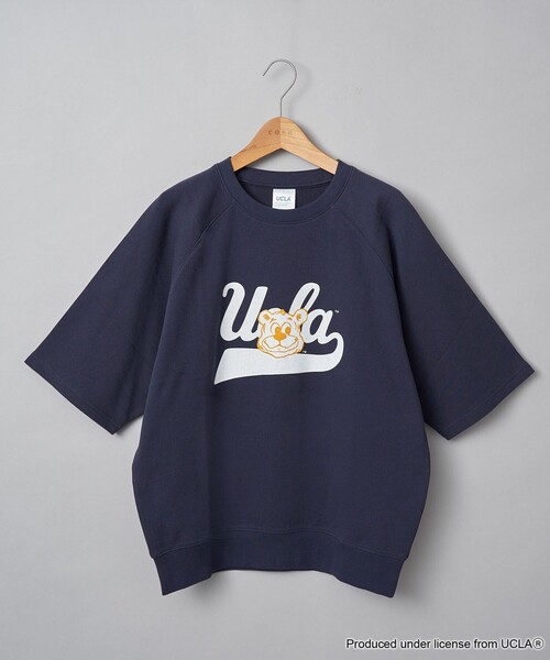 UCLA（ユーシーエルエー）の「【UCLA 別注】 カレッジプリント裏毛ハーフスリーブプルオーバー（Tシャツ/カットソー・レディース・ネイビー/コバルトブルー/ナチュラル・FREE）」の16枚目の写真