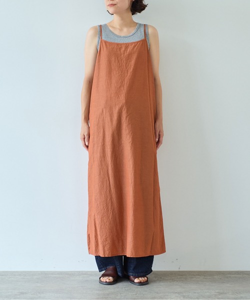 yuni（ユニ　）の「△コットンキュプラ product dye petti ワンピース（ワンピース・レディース・ピンク/ブラウン/ブルー・FREE）」の9枚目の写真